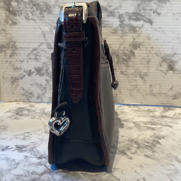 Brighton handbag Emma in Black and Chocolate - Picture 5 of 14